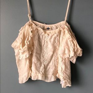 Off the shoulder crop top